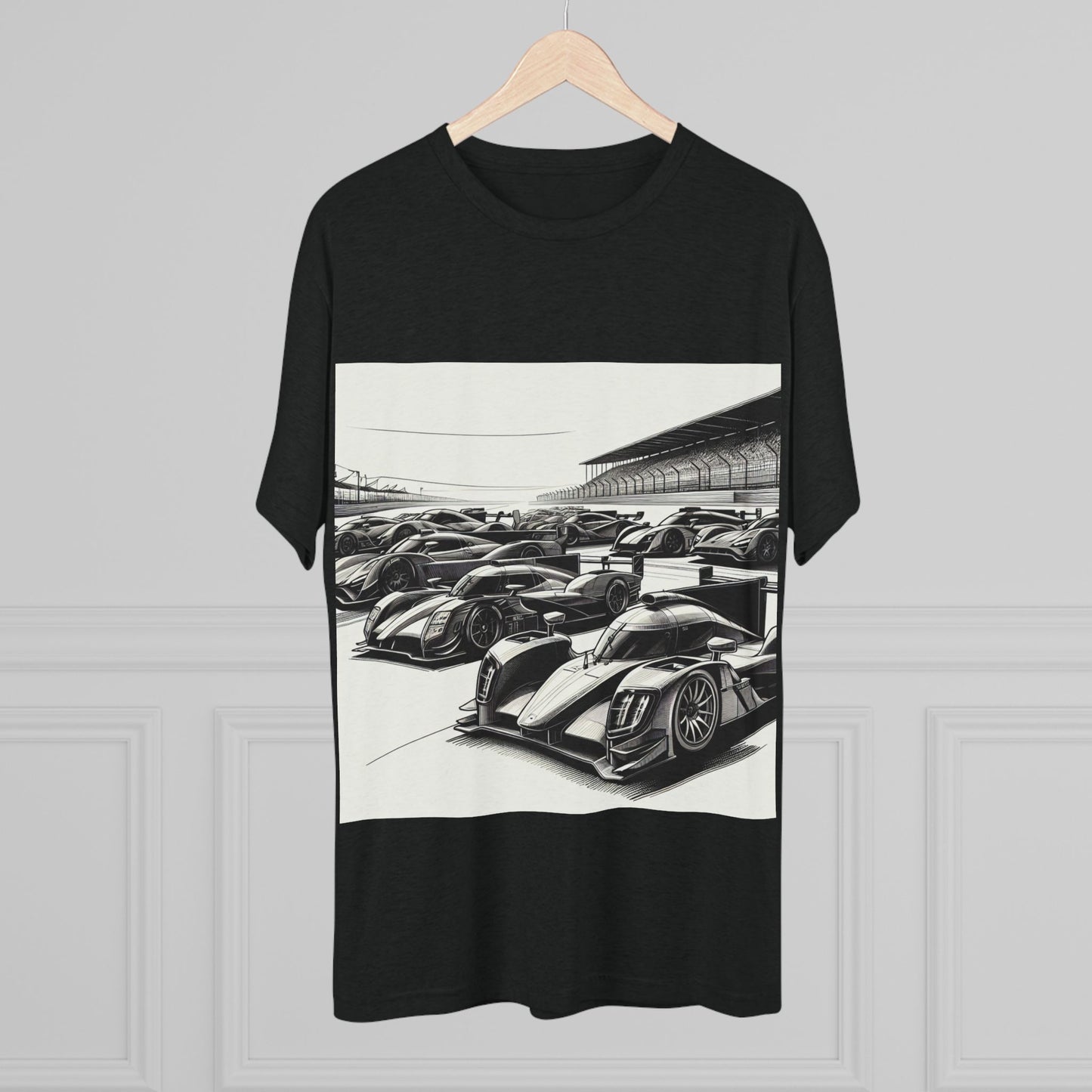 Racing Enthusiast Tri-Blend Tee, Unisex T-Shirt, Unique Car Design, Motorsports Gift, Birthday, Father's Day, Casual Wear