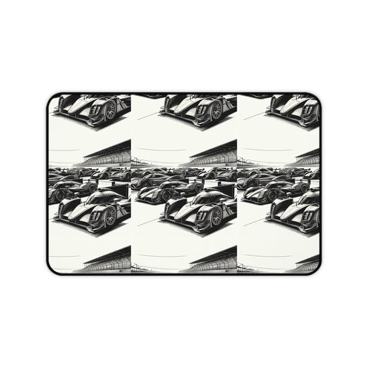 Racing Car Desk Mat, Speed-themed Workstation Accessory for Car Lovers, Gaming Desk Pad, Automotive Gift for Enthusiasts, Office Decor