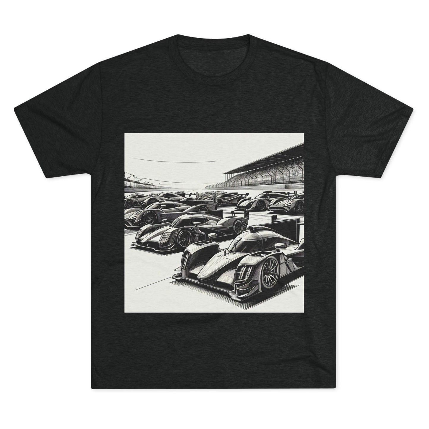Racing Enthusiast Tri-Blend Tee, Unisex T-Shirt, Unique Car Design, Motorsports Gift, Birthday, Father's Day, Casual Wear
