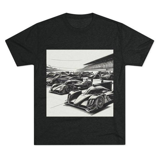 Racing Enthusiast Tri-Blend Tee, Unisex T-Shirt, Unique Car Design, Motorsports Gift, Birthday, Father's Day, Casual Wear