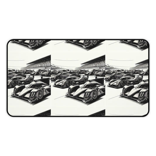 Racing Car Desk Mat, Speed-themed Workstation Accessory for Car Lovers, Gaming Desk Pad, Automotive Gift for Enthusiasts, Office Decor